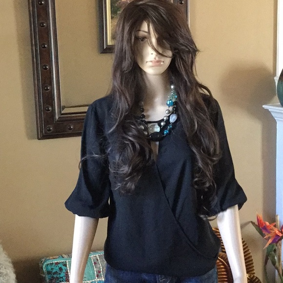 New with tag Vince Camuto Crossover Blouse - Picture 1 of 3